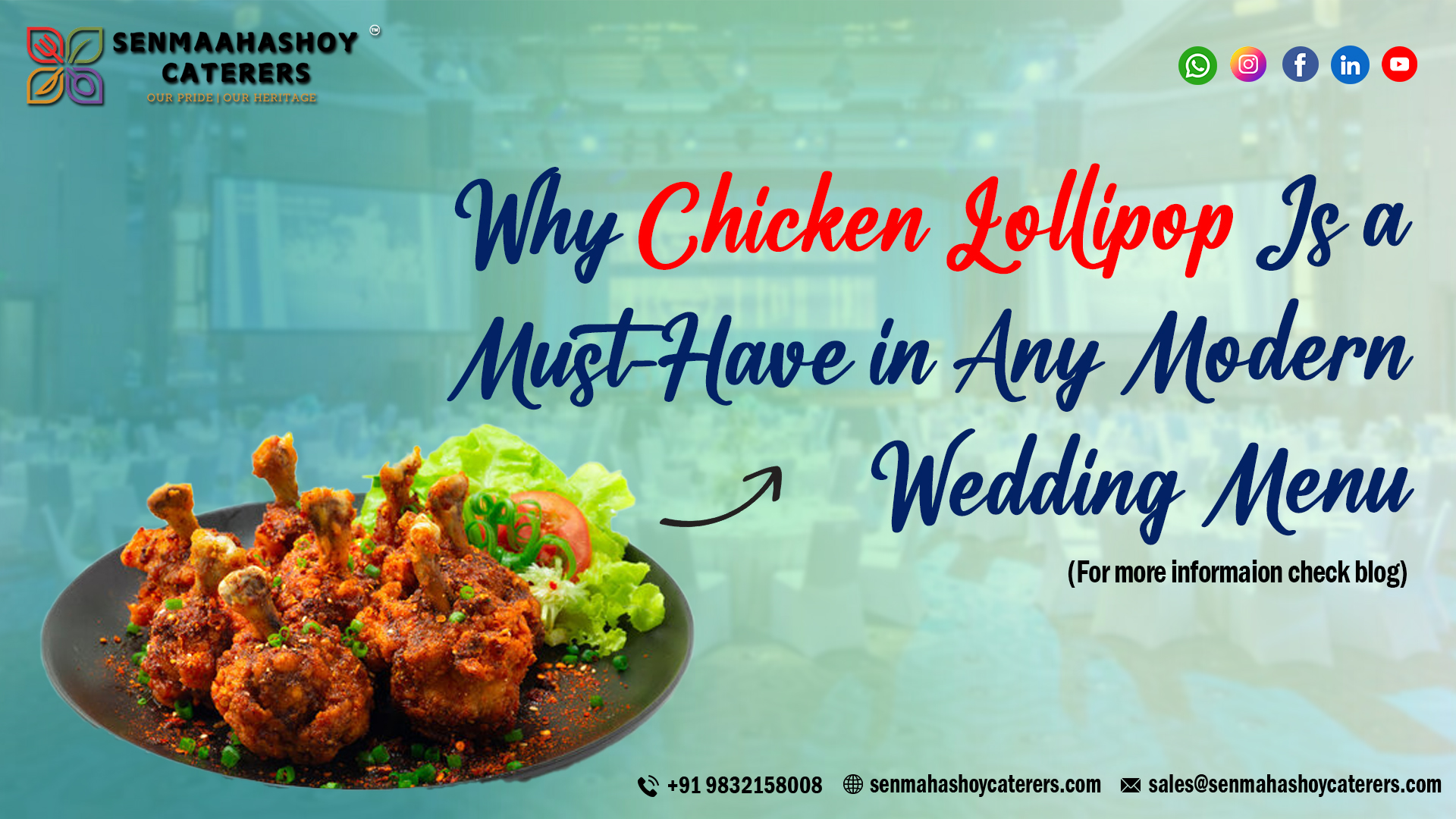 Chicken Lollipop: Wedding Menu Favourite Kolkata